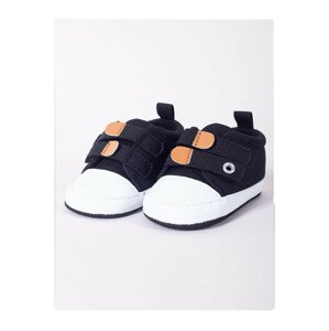 Chlapčenské topánky YO! OBO-0208 Boy 0-12 mesiacov černá 0-6 měsíců