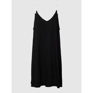Dámska krátka nočná košeľa s ramienkami YI2222635 001 čierna - DKNY XS