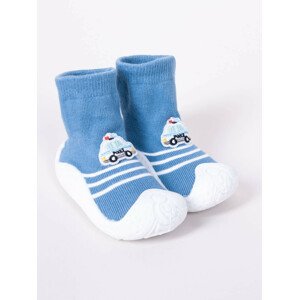 Detské ponožky Yoclub OBO-0147C-A10B Blue 15 modro-bílá