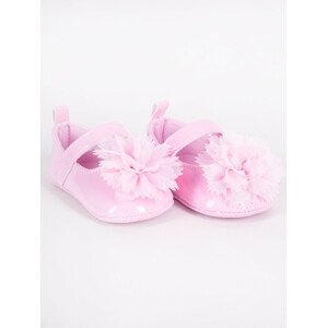 Yoclub Detské dievčenské topánky OBO-0204G-0600 Pink 0-6 měsíců