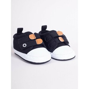 Yoclub Detské chlapčenské topánky OBO-0208C-3400 Black 0-6 měsíců