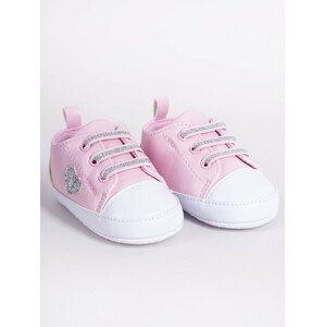 Yoclub Detské dievčenské topánky OBO-0212G-0600 Pink 0-6 měsíců