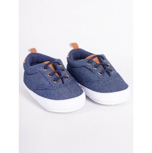 Yoclub Detské chlapčenské topánky OBO-0215C-1800 Denim 0-6 měsíců