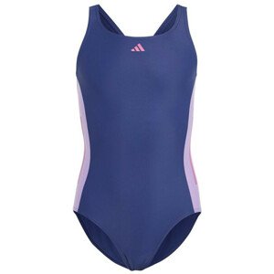 Dievčenské juniorské plavky Cut 3 Stripes IC4728 - Adidas 152 cm