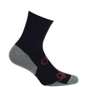 Krátke pánske/chlapčenské vzorované ponožky AG+ černá 39/41