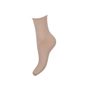 Netlačiace hladké dámske ponožky Milena Fit 37-41 kaštanové 37-41