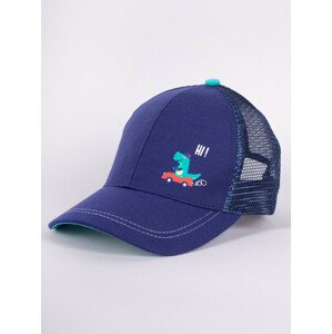 Chlapčenská čiapka YO! CZD-0624 Boy tmavě modrá 46-50 cm