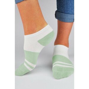 Bavlnené ponožky ST019 tyrkysová 31-34