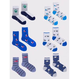 Yoclub 6Pack Detské ponožky SKA-0006C-AA00-007 Viacfarebné 31-34