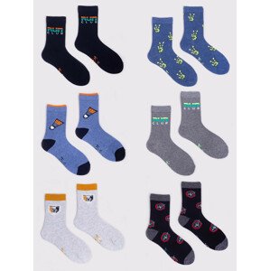 Yoclub 6pack Detské ponožky SKA-0006C-AA00-008 Viacfarebné 39-42
