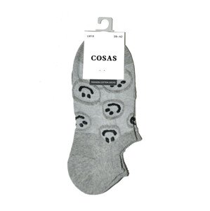 Dámske ponožky WiK Cosas LM18-107 Emotikony 35-42 černá 39-42