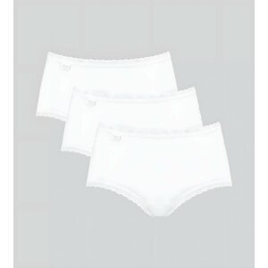 Dámske nohavičky Sloggi 24/7 Cotton Lace Midi C3P biele WHITE 46