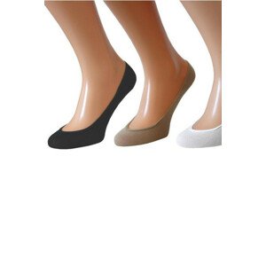 Dámske bavlnené ponožky baleríny WOMEN G nero 35-37