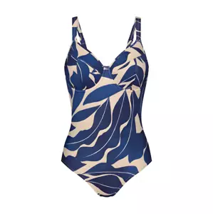 Dámske jednodielne plavky Summer Allure OW - Triumph světlá kombinace modré (M007) 040G