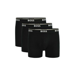 3PACK pánske boxerky Hugo Boss čierne nadrozmer (50475298 001)