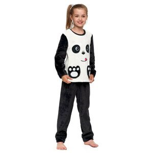 Hrejivé detské pyžamo Panda čierno-biele bílá 134