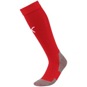 Unisex futbalové ponožky Liga Core 703441 01 červená - Puma 35-38