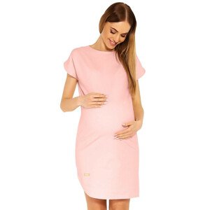 Dámske tehotenské šaty 1629 - Peekaboo XXL růžová