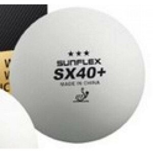 Loptička na stolný tenis Sunflex *** 3 ks. S33306 bílá