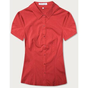 Bluzka z krótkim rękawem czerwona (SSD16212D) Červená S (36)