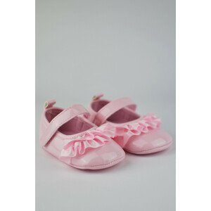 Dievčenské topánočky s volánikom OB004 Růžová 6-12