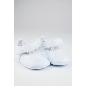Biele dievčenské topánočky s mašličkou OB007 bílá 0-6