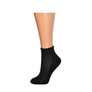 Dámske ponožky Milena Ažurovej 1115 černá 37-41