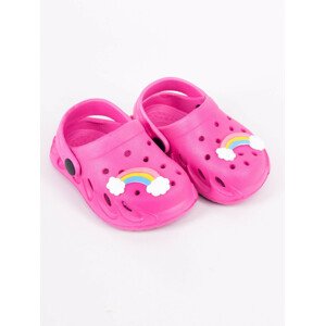 Yoclub Dievčenské topánky Crocs Slip-On Sandals OCR-0048G-0600 Pink 26