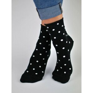 Dámske netlačiace ponožky SB015 Bodky Lurex - Noviti 35-38 černá vzor