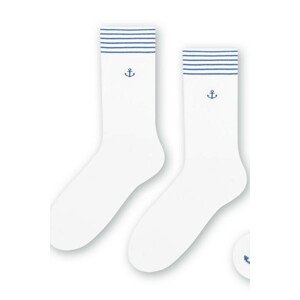 Pánske námornícke ponožky 117 bílá 41-43