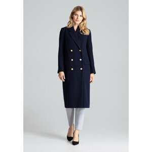 Dámsky kabát Figl Coat M681 Navy Blue XL