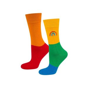 Pánske ponožky SOXO RAINBOW - v krabičke MULTIKOLOR 41-46