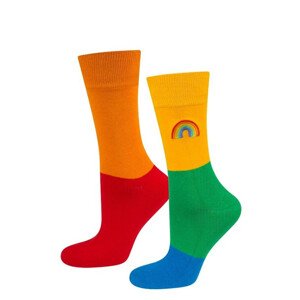 Dámske ponožky SOXO RAINBOW - v krabičke MULTIKOLOR 36-40