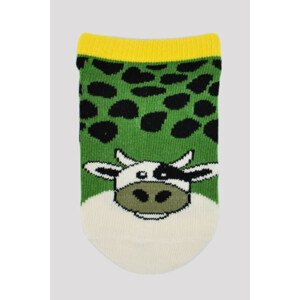 Chlapčenské vzorované ponožky ST004 zelená 19-22