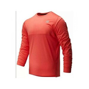 Pánske funkčné tričko s dlhým rukávom MT93182 červeno-oranžová - New Balance S červeno-oranžová