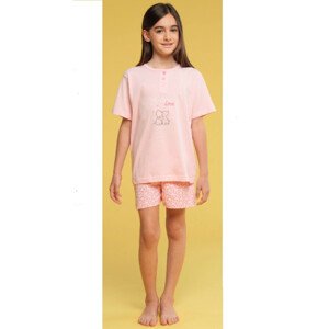 Dievčenské pyžamo Karelpiu KC4138 3/4 Růžová
