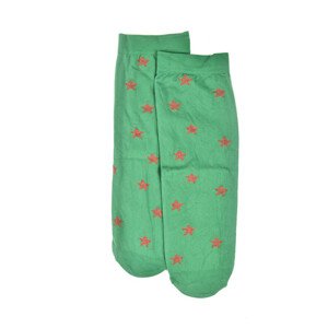 Dámske ponožky Autum green Z 9101 Tmavozelená vzor - Fiore UNI tmavě zelená-vzor