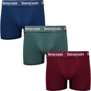 3PACK pánske boxerky Benysøn bambusové viacfarebné (BENY-7011) XL
