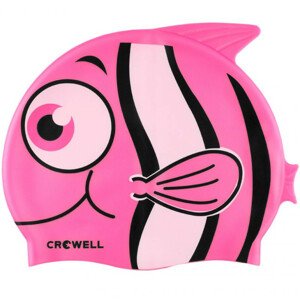 ŠPORT Detská silikónová plavecká čiapka Nemo Ružová - Crowell one size růžová-potisk