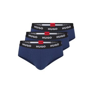 3PACK pánske slipy Hugo Boss tmavo modré (50469763 410) XL