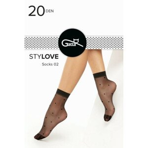 Dámske ponožky STYLOVE - 02 nero UNI