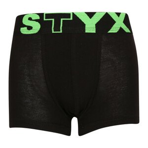 Detské boxerky Styx športová guma čierne (GJ962) 9-11 let