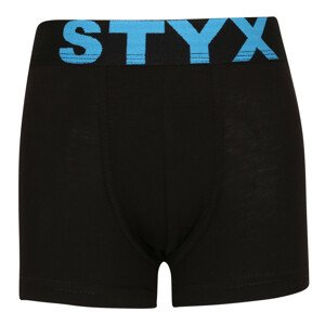 Detské boxerky Styx športová guma čierne (GJ961) 12-14 let