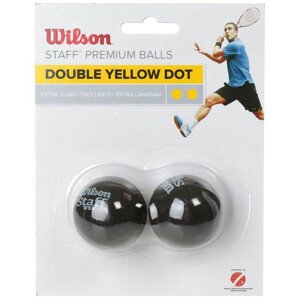 Loptička Wilson Staff Squash Double Yellow Dot WRT617600 jedna velikost
