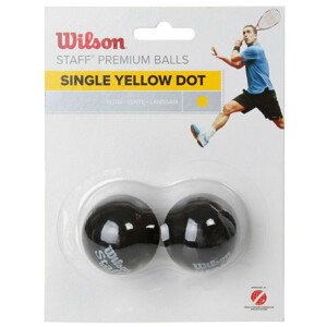 Wilson Staff Squash Yellow Dot 2 Pack loptičiek WRT617800 squashové loptičky jedna velikost