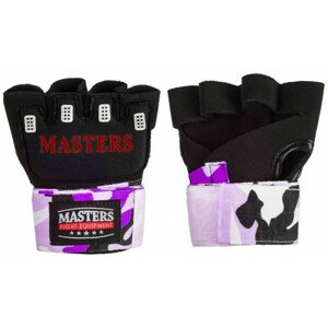 Boxerské bandáže CAMOUFLAGE - Masters S/M fialovo-černá