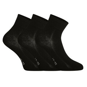 3PACK ponožky Gino bambusové čierne (82004) 35-38