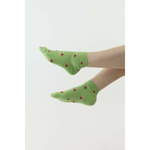 Zábavné ponožky 889 zelené s melónmi zelená 38/41