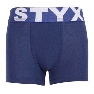 Detské boxerky Styx športová guma tmavo modré (GJ968) 6-8 let