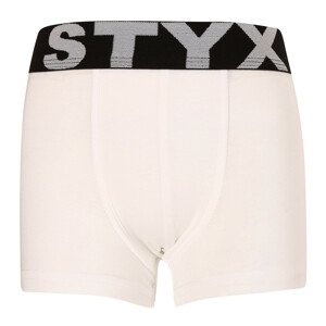 Detské boxerky Styx športová guma biele (GJ1061) 6-8 let